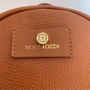 Nora Lozza Excellent Backpack Soft Pebbled Leather in Carmel Color